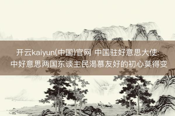 开云kaiyun(中国)官网 中国驻好意思大使: 中好意思两国东谈主民渴慕友好的初心莫得变