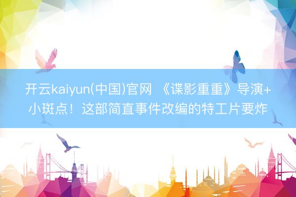 开云kaiyun(中国)官网 《谍影重重》导演+小斑点！这部简直事件改编的特工片要炸